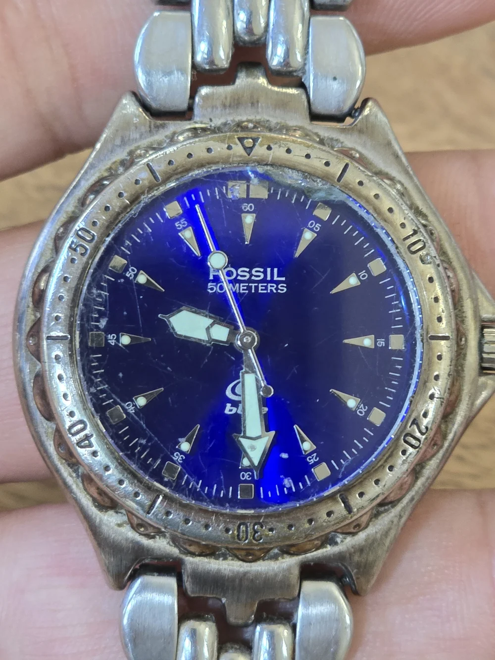 Fossil stainless steel